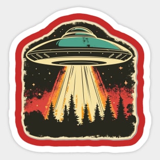 area 51, aliens, resident alien, abduction, alien invasion, ufo, sci fi, extraterrestrial, space, roswell, flying saucer, ufos Sticker